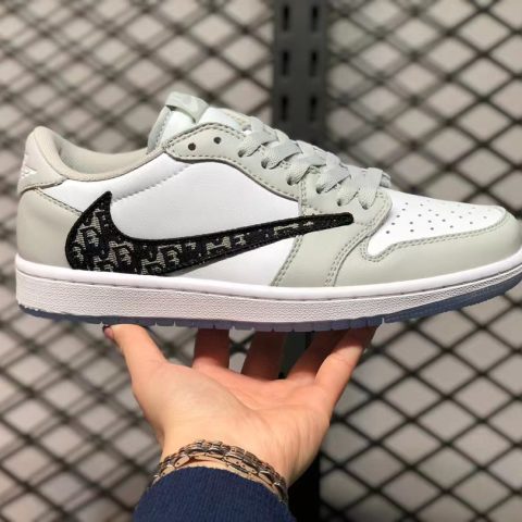 dior x air jordan aj1 aj1 乔丹1代低帮倒钩系列